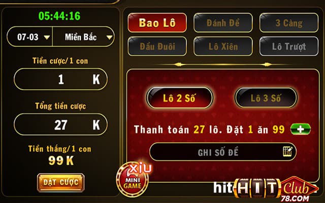 Bao Lô tại lô đề Hitclub