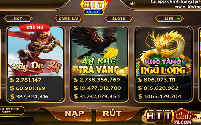Tìm chọn game ăn khế trả vàng trên màn hình hitclub