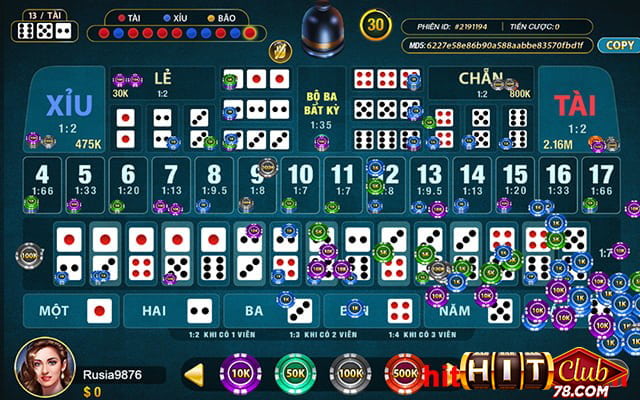 Cược tài xỉu tại Sicbo hitclub
