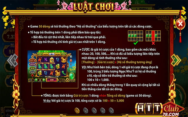 Luật chơi cung hỷ phát tài hitclub