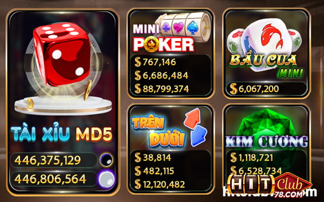 Sảnh mini game Hitclub siêu hấp dẫn