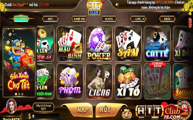 Tìm chọn game poker hitclub trên trang chủ