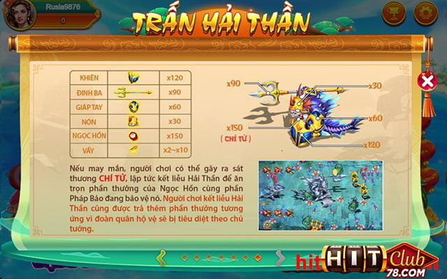 Trấn Hải Thần trong Bắn Cá Hitclub