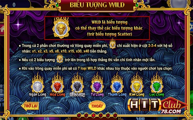 Biểu tượng Wild trong game kho tàng ngũ long hitclub