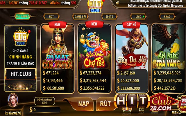 Chọn sắc xuân chợ tết hitclub để chơi