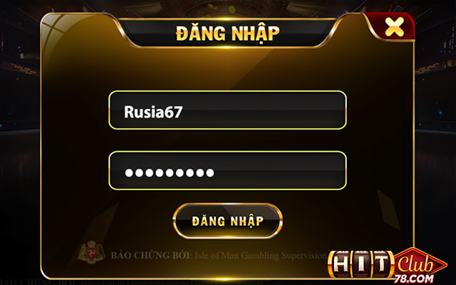 Tạo tài khoản tại cổng game Hitclub