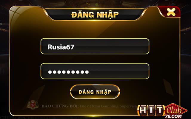 Đăng nhập tài khoản để chơi tại hitclub để bắt đầu trải nghiệm game