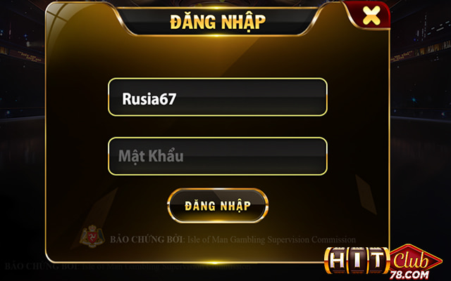 Đăng ký tài khoản tại cổng game hitclub
