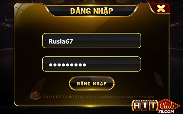 Đăng nhập vào cổng game hitclub