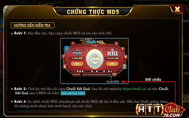 Luật chơi tài xỉu MD5 hitclub chi tiết nhất