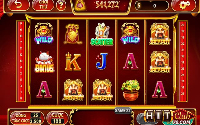 Vào sảnh game tiến hành đặt cược và quay hũ
