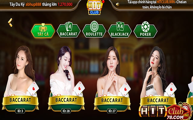 Tìm chọn blackjack hitclub trên sảnh live casino